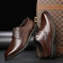 Men's Formal Dressing Shoes Leather Oxfords Pointed Toe for Office and Wedding